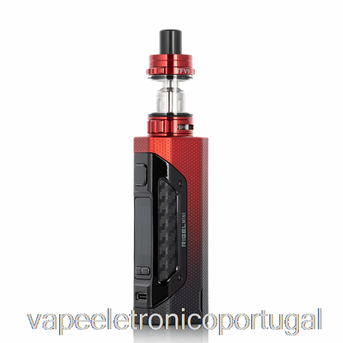 Vape Eletrônico Smok Rigel Mini 80w Starter Kit Preto Vermelho